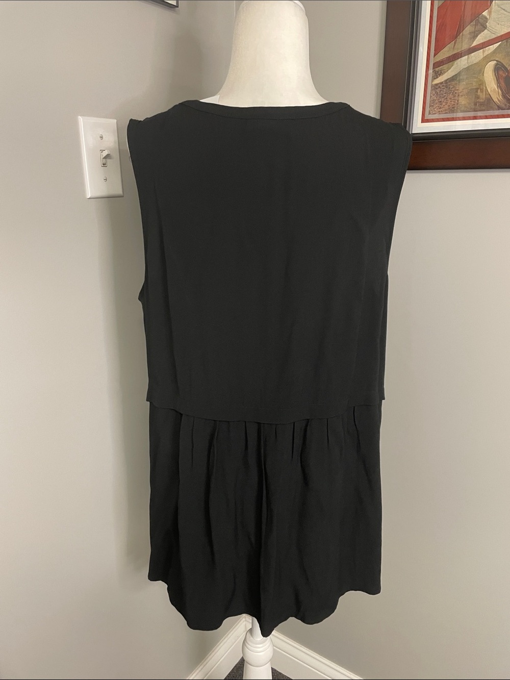 J. Jill womens drop waist peplum sleeveless button front top NWOT size XL Petite - Picture 3 of 5